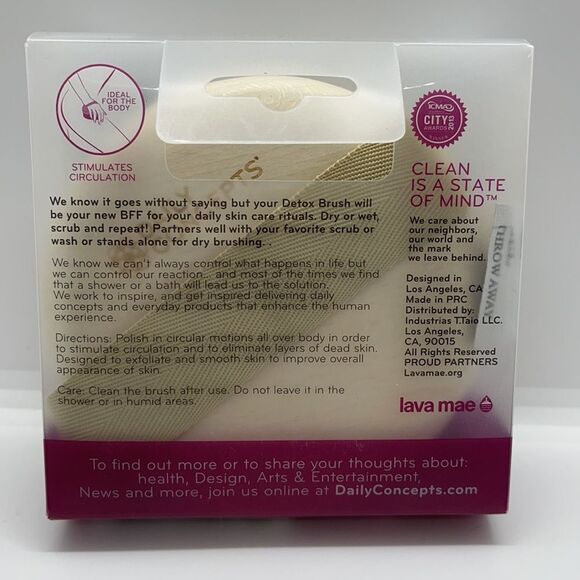 NWT Daily Concepts Daily Detox Massaging Brush - Picture 5 of 5